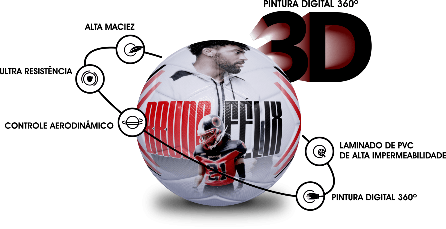 Bola profissional personalizada